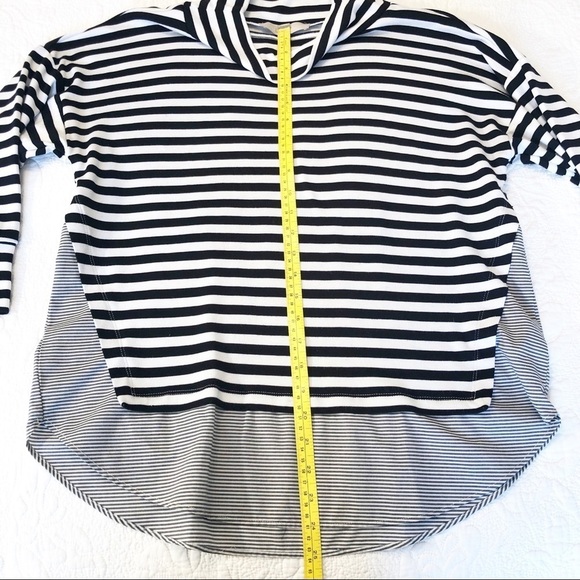 Loft Mixed Media Knit Black/White Top - Small - Picture 8 of 11